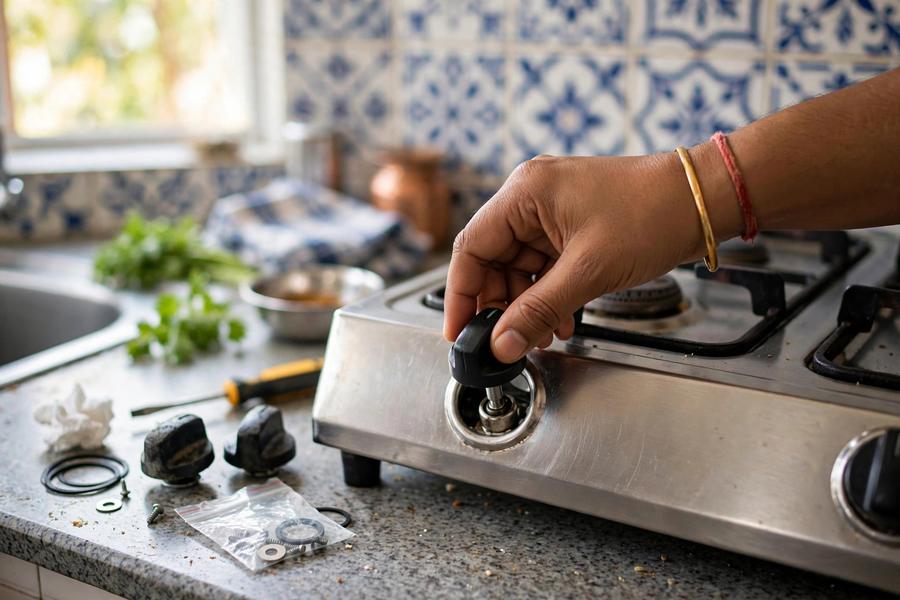 Gas stove knobs and spare parts replacement